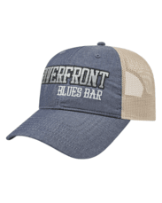 Chambray and Soft Mesh Trucker Hat